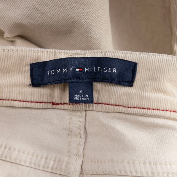 Tommy Hilfiger Women Straight Ankle Corduroy Pants Beige Size 6 (Pre-owned) - Picture 4 of 6